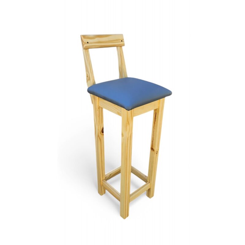 Banqueta alta de pino